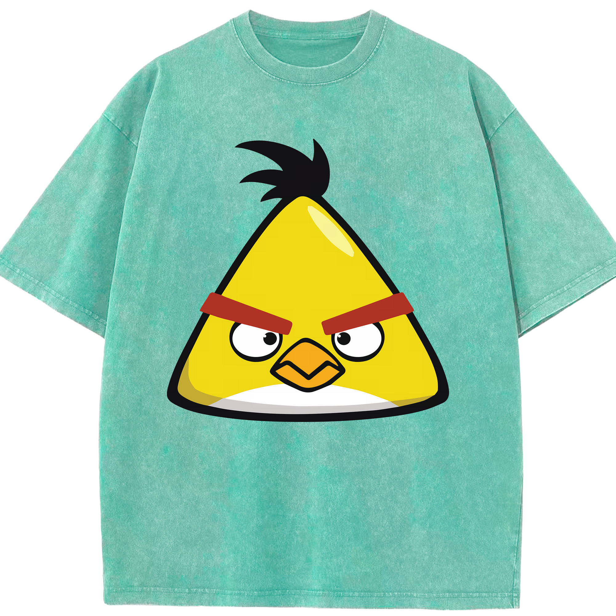 （画像用） Angry Birds アングリーバード 綿100% ヴィンテージ風 半袖Tシャツ（フロントプリント）